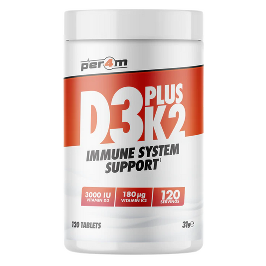 Vitamin D3 High strength + K2 Tablets - 120 servings (3000iu)