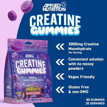 Creatine Monohydrate Gummies - 80 gummies