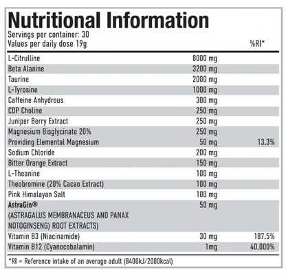 PER4M advanced pre workout